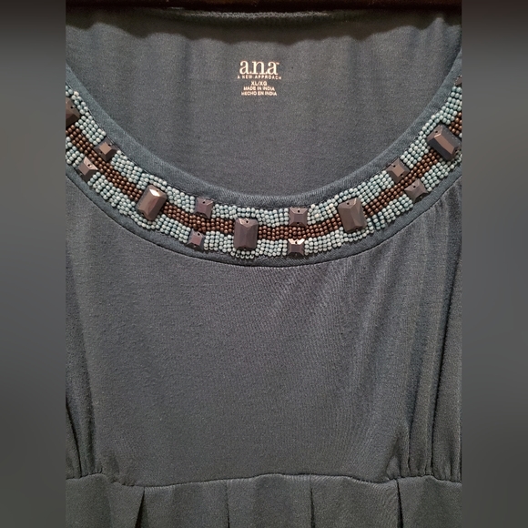 a.n.a Beaded tank top with back bow XL - Picture 12 of 15